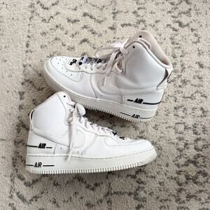 Nike Air Force 1 High Dual Air White Black CJ1385-100 Men’s Size 7